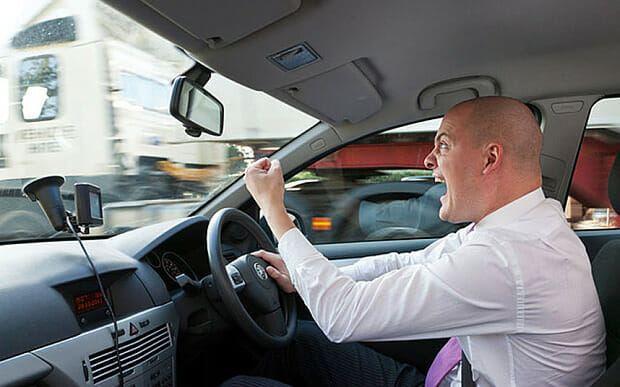 Angry Driver in Traffic