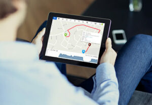 GPSLive Tracking Software on a Tablet