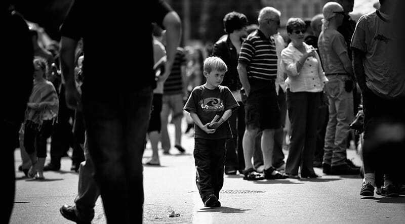 Lost Child in a Crowd