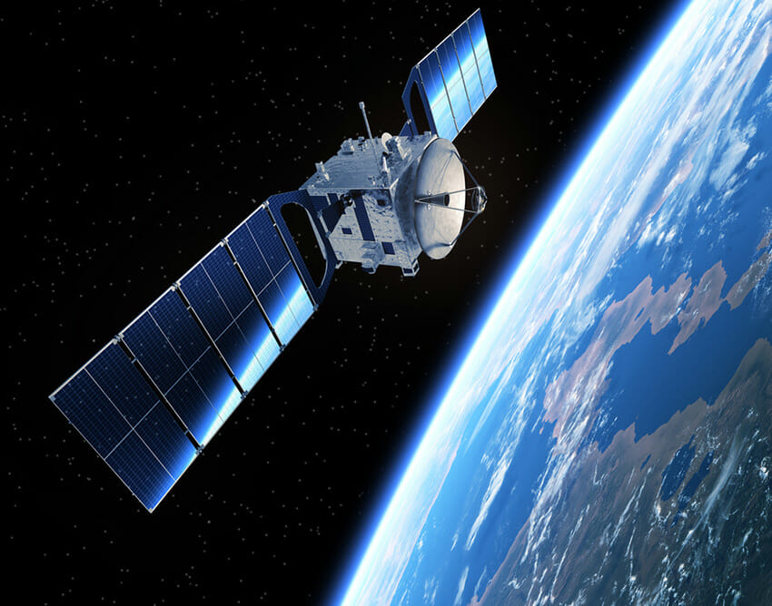 GPS Satellite in Space