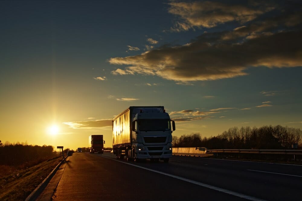 Company Truck on the Road