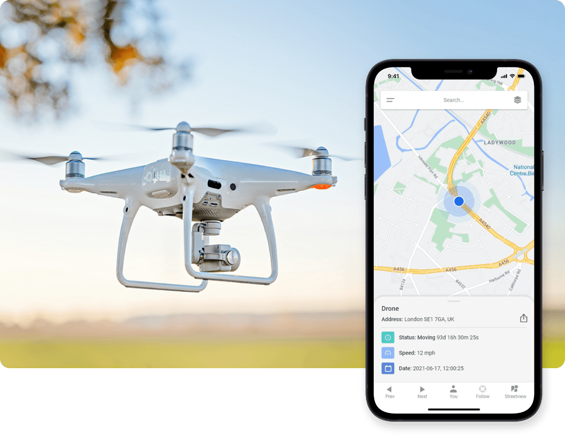 Drone GPS Tracker Rewire Security