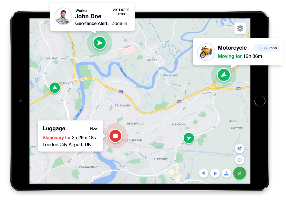 Ipad GPS Tracking APP