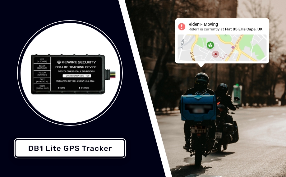 Motorcycle Secured with GPS Tracker