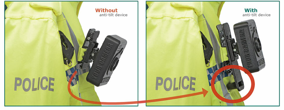 Klick Fast Anti-Tilt Body Worn Camera Spring Clamp